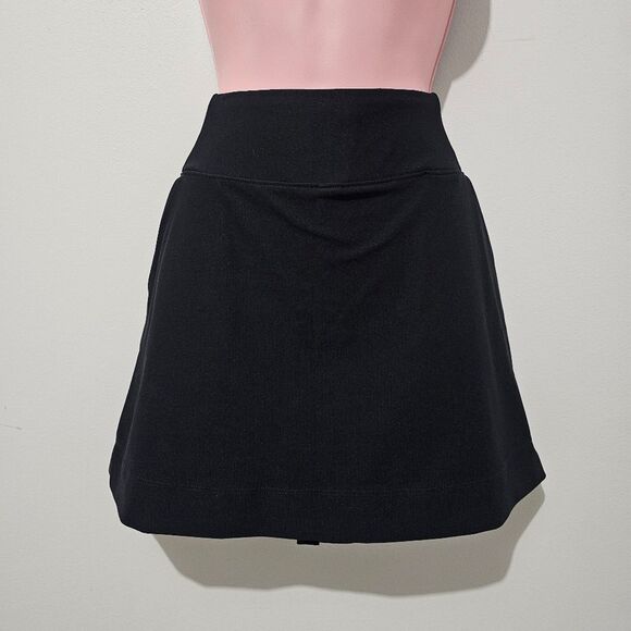 PrAna - Skirt Athletic Mini A Line Built-In Shorts Pockets - Size S - Black - Picture 1 of 8